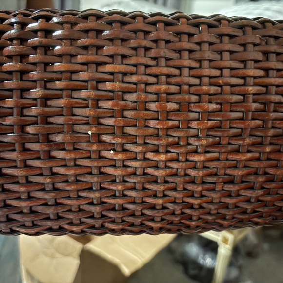 Talbots Brown Basket-Weave Shoulder Bag - Picture 1 of 4